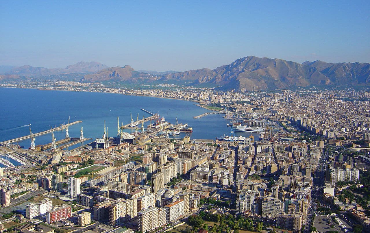 نمایی از شهر پالرمو ایتالیا